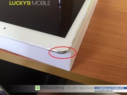 ipadair2 64gb cellular white ตำหนิ2รูปท้าย 1)รอยตก 2) รอยตรงที่ชาร์ต